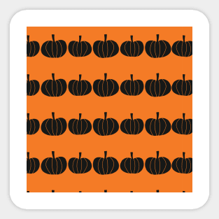 Pumpkin Stripes Sticker